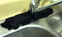 This way you can remove all deposits from the sink and faucet