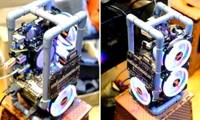 This young man made a computer case with a tube of water, only costing 100,000 VND