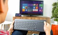 Top keyboard for the best TV, integrated touch mouse