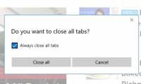 Turn on / off the prompt 'Do you want to close all tabs?'  in Microsoft Edge on Windows 10