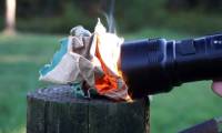 Ultra-powerful mini flashlights can burn paper and cook food