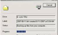 Use the Backup utility in Windows XP