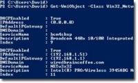 Use Windows Server 2008 Powershell to perform network commands