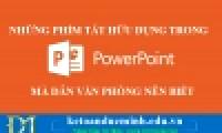 Useful keyboard shortcuts in PowerPoint