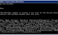 User administration in Exchange 2007 using Powershell