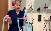 Using 3D printing equipment, a breathing machine in the US can serve up to 4 Covid-19 patients in an emergency.