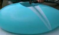 Using electric saws to cut water balloons, interesting things happened