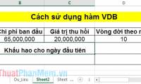 VDB function - Calculate asset depreciation by the declining balance method in Excel