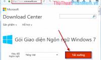 Vietnamese installation guide for Windows 7