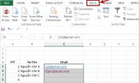 Warning of duplicate values ​​in Excel - Warning of data duplication