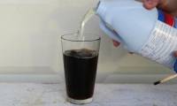 What happens when mixing Coca Cola with bleach?