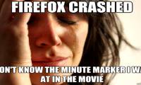 What to do when Firefox crashes?