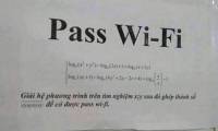 Wi-Fi pass with Mathematics makes people want to go crazy, you can find the answer