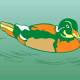 Corel Draw 12: Draw the ducklings swimming