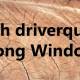 Driverquery command in Windows