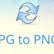 How to convert JPG images to PNG