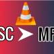 How to convert the file extension XESC to MP4 by VLC
