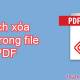 How to delete text in PDF files
