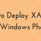 Instructions on how to Deploy XAP file with WPV Xap Deployer