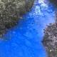 Mysterious stream turns strange blue in England