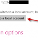 Replace Microsoft account with Local Account in Windows 8, 8.1
