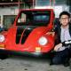 The 11th-grade student made his own solar-powered electric car