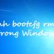 The bootcfg rmsw command in Windows