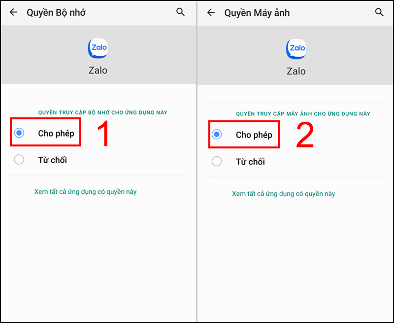 3 ways to fix error Zalo cannot send photos on iPhone, Android Picture 5