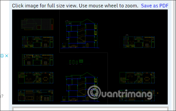 4 ways to view images * .DWG does not need to install Autocad Picture 4