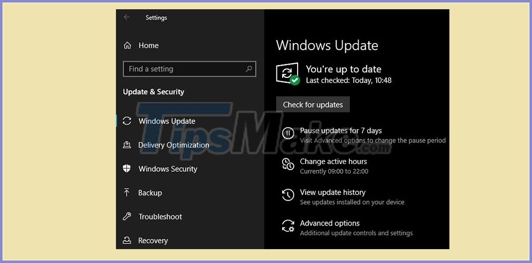 installing windows 10 checking for updates