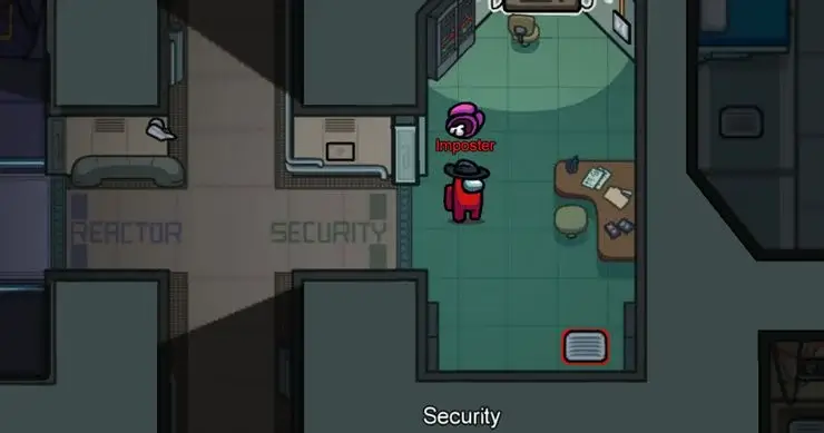Among Us: A convenient location for Imposter on The Skeld in Among Us Picture 2
