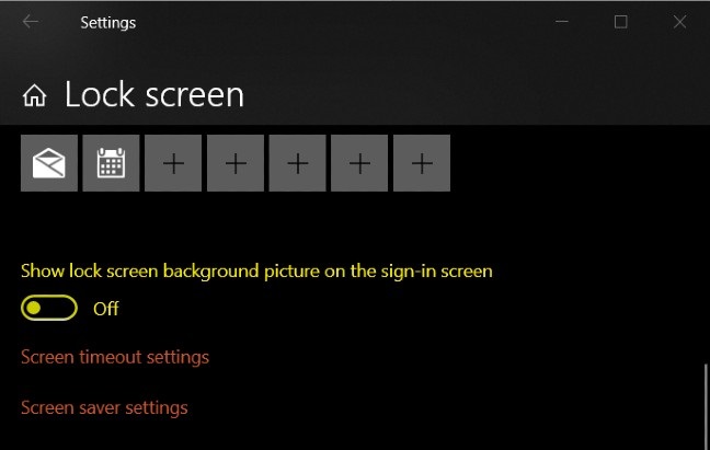 Customize and add apps to the lock screen of Windows 10 Picture 3