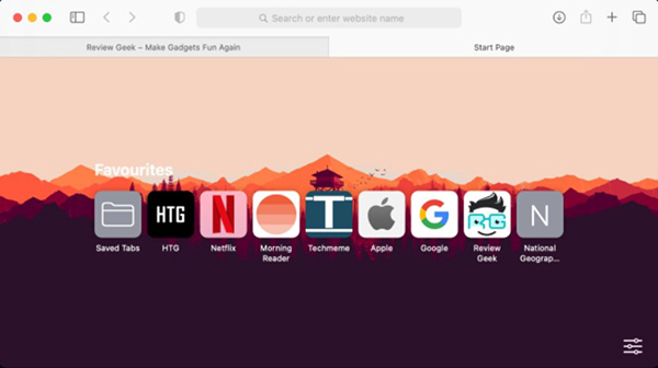 Customize the Safari front page on Mac Picture 13