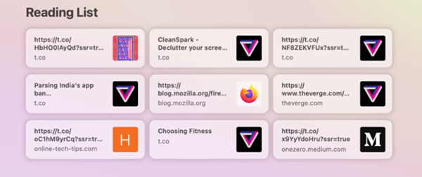 Customize the Safari front page on Mac Picture 3