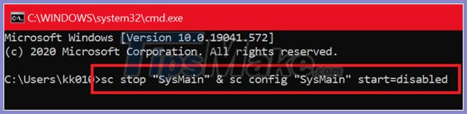 Fix SysMain Service Host using a lot of CPU and memory in Windows 10 Picture 2