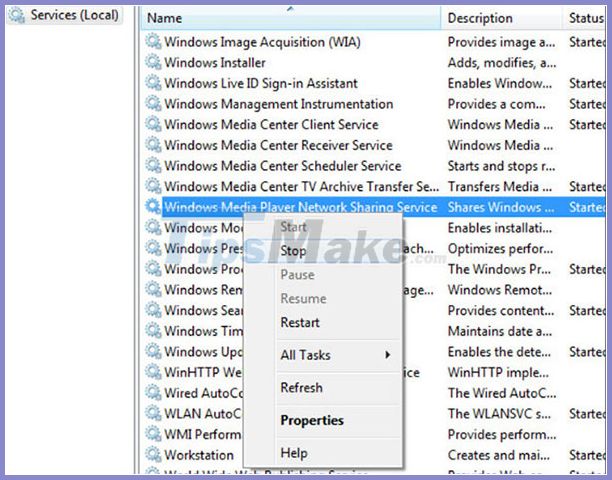 Fix wmpnetwk.exe high memory usage on Windows 7 Picture 2