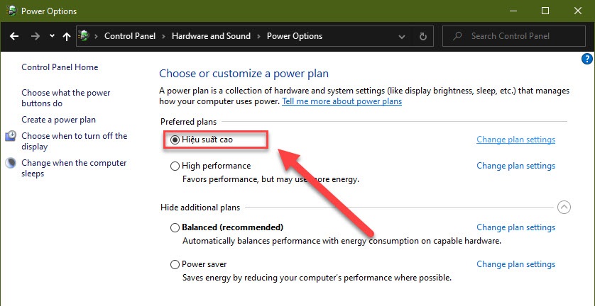 How to adjust Power Option on Windows 10 for the most efficient ...