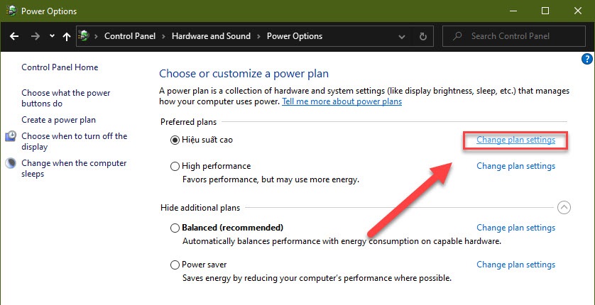 How to adjust Power Option on Windows 10 for the most efficient operation - TipsMake.com