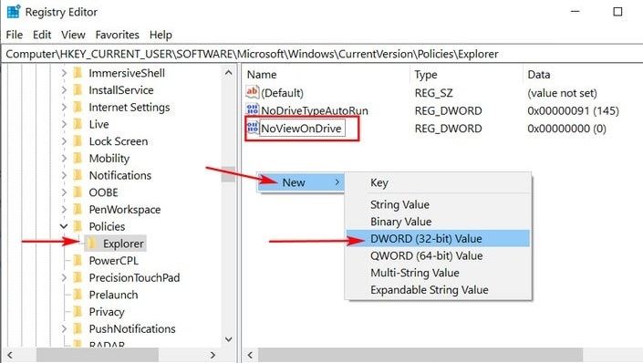 How to block access to a computer's hard drive on Windows 10 Picture 6