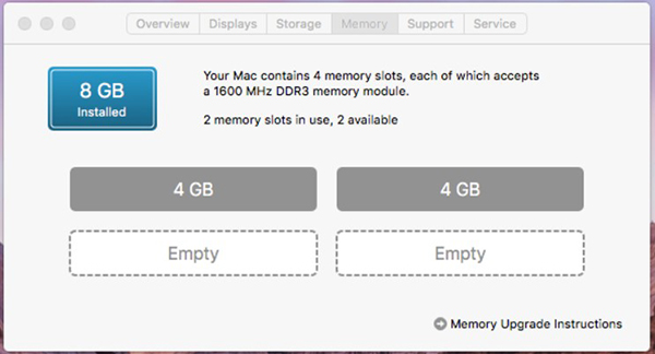 How to check the configuration of the MacBook Picture 2