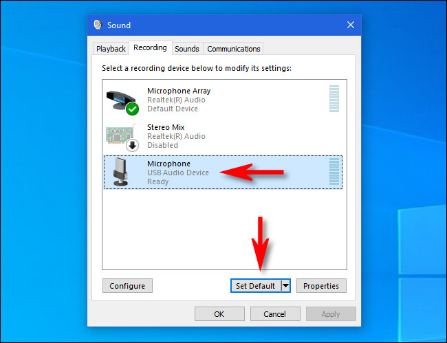 How to choose default microphone on Windows 10 Picture 5