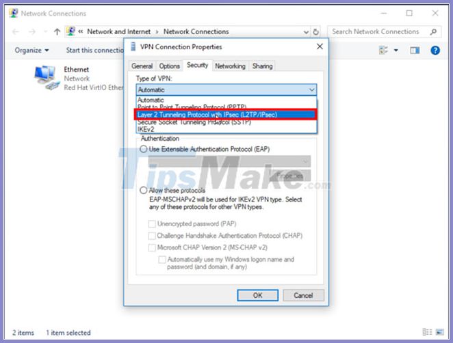 How to connect L2TP / IPsec VPN on Windows 10 Picture 6