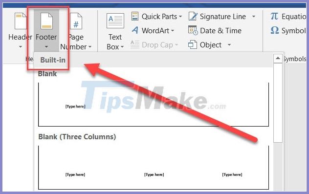 insert a header and footer in word for mac