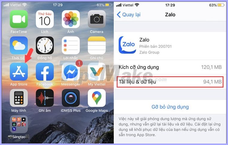 How to delete virtual storage on iPhone, free up iPhone memory Picture 6