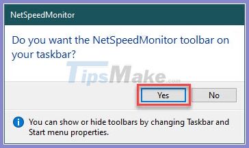 How to display Internet speed on the Taskbar Picture 6