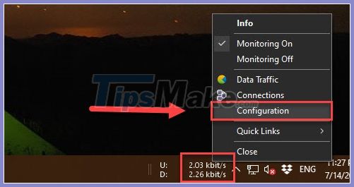How to display Internet speed on the Taskbar Picture 8