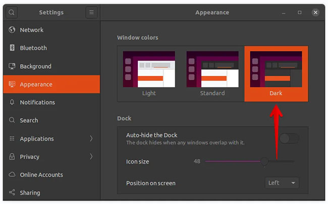 How to enable Dark Mode in Ubuntu 20.04 LTS