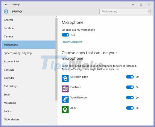 Picture 4 of How to enable microphone in Windows 10