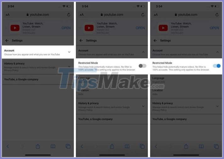 How to enable sensitive, violent video restriction on YouTube Picture 5