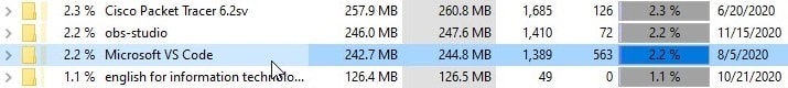 How to find files / folders taking up a large capacity on Windows Picture 14